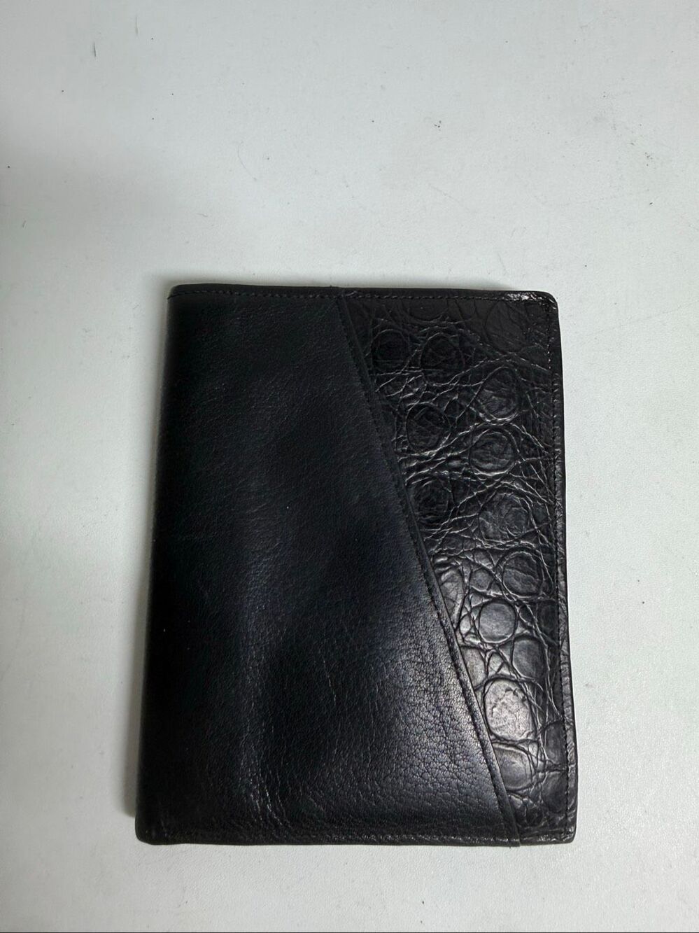 Romano Ferenzi Black Leather Bifold Wallet Made In Italy